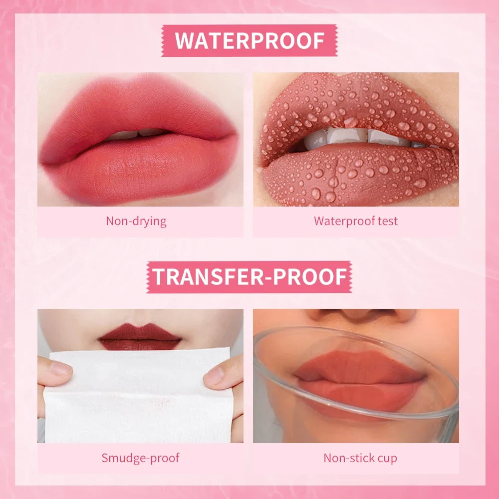 Lakerain 2-in-1 Lip Tint & Liquid Blush – Matte, Waterproof