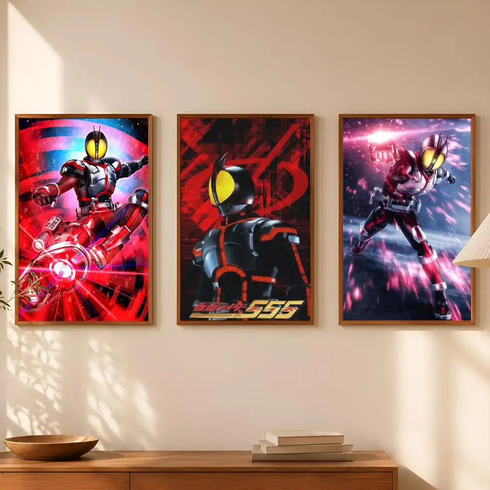 Kamen Rider Faiz 555 HD Self-Stick Wall Art Poster – Waterproof