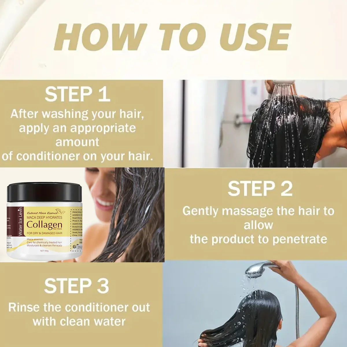 Collagen & Keratin Hair Mask – Deep Moisture Repair 100g