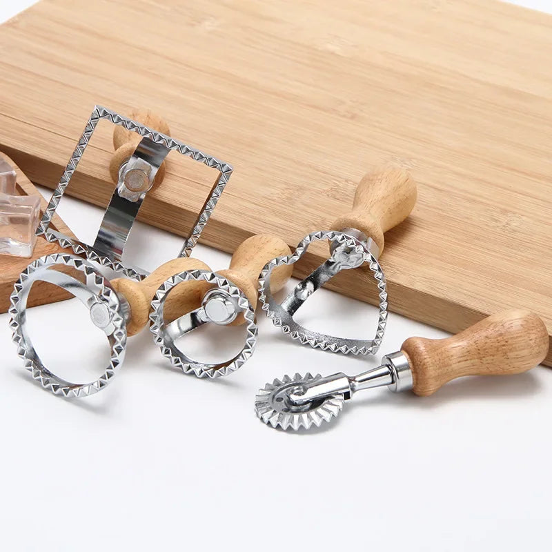 Kitchen Stainless Steel Cookies Cutter Pasta Press Attachment Ravioli