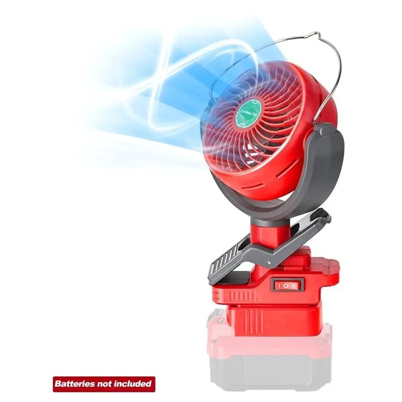 Cordless Clip-On Fan – 2-Speed, 270° & 300° Rotation + USB Ports