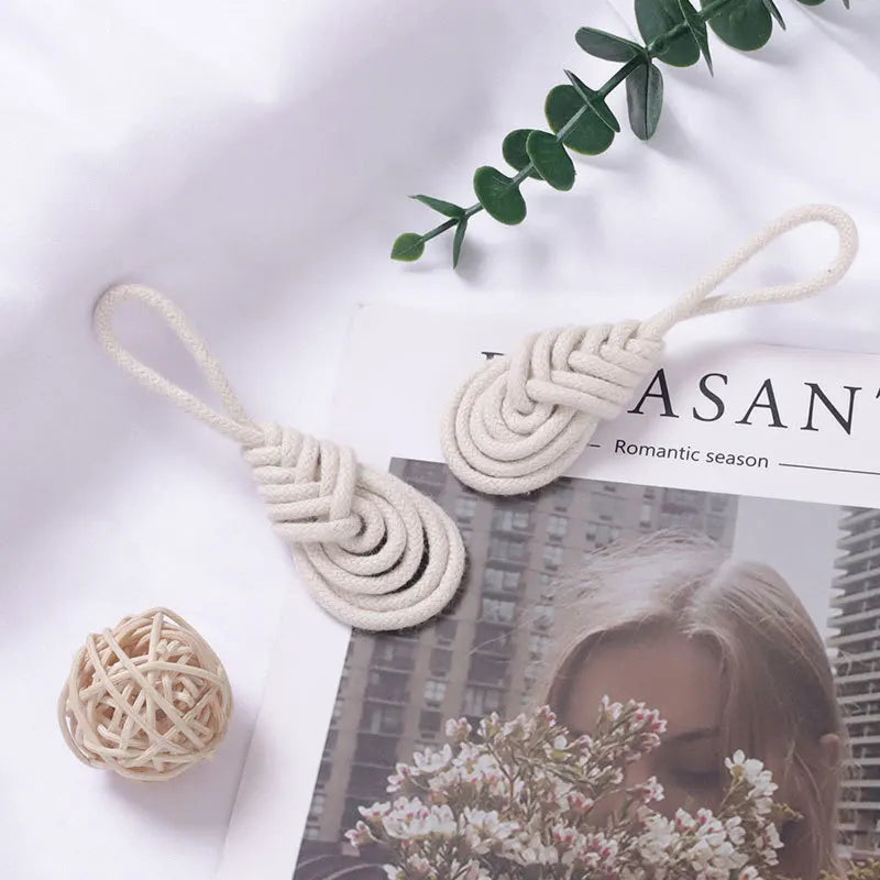 Cotton Rope Napkin Rings – European Style Table Decor 4 Pcs