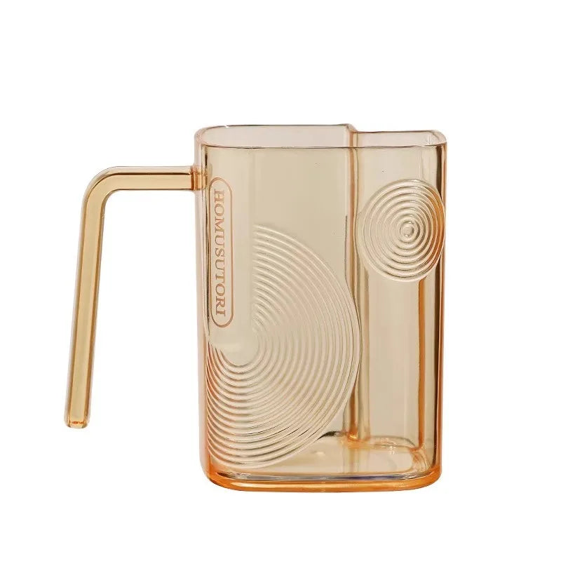 Light Luxury Transparent Mouthwash Cup Household Couple Toothbrush