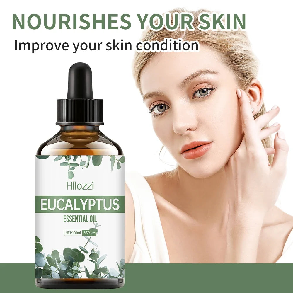 Hllozzi Eucalyptus Essential Oil – Nourishing Massage Oil