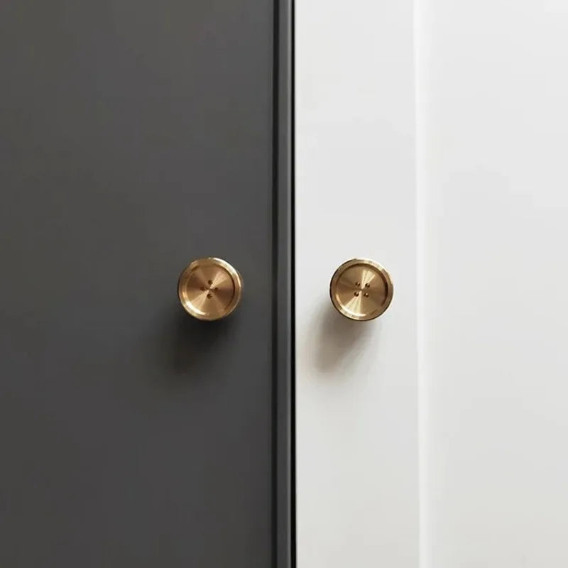 Gold Solid Brass Cabinet Drawer Knobs – European Style Pulls