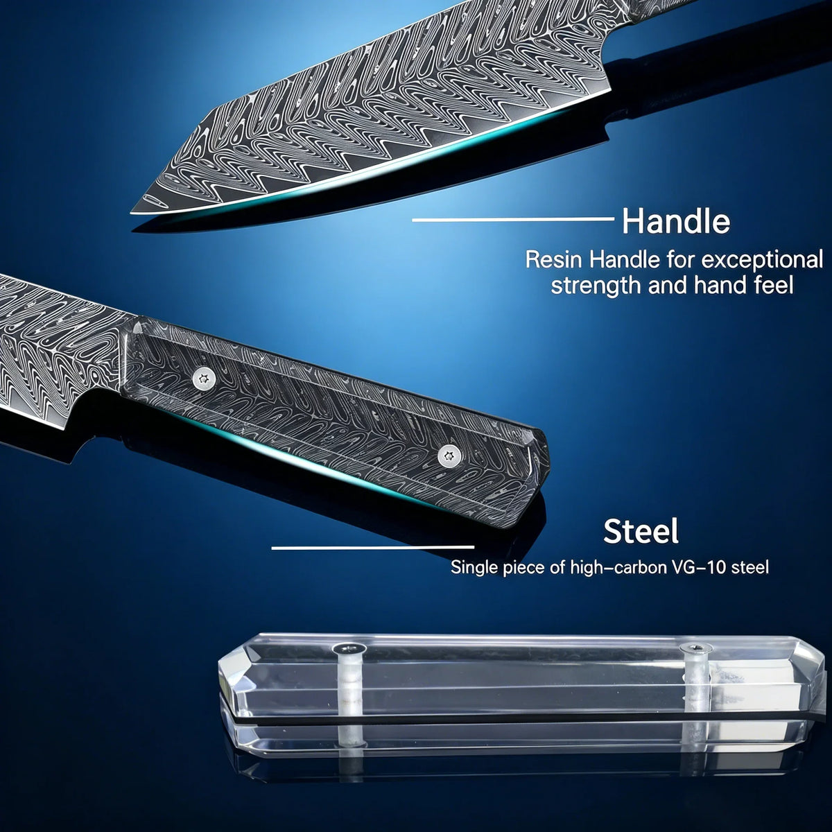 Damascus Steel Meat Cleaver & Chef Knife – Multipurpose Kitchen