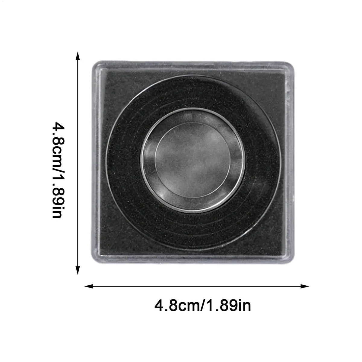 Clear Acrylic Coin Capsule Holders – 20pc Shockproof Display