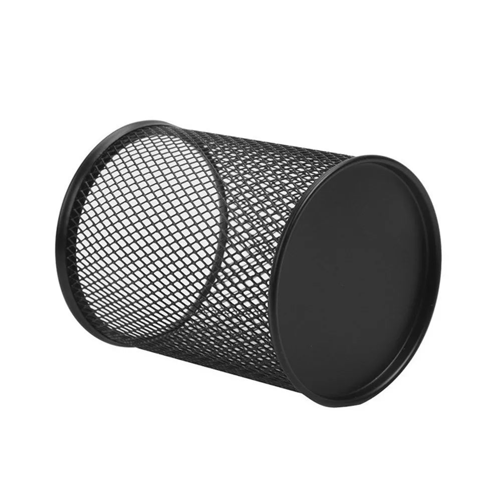 Metal Mesh Pen Holder Set of 3 | Desk Organizer Cups