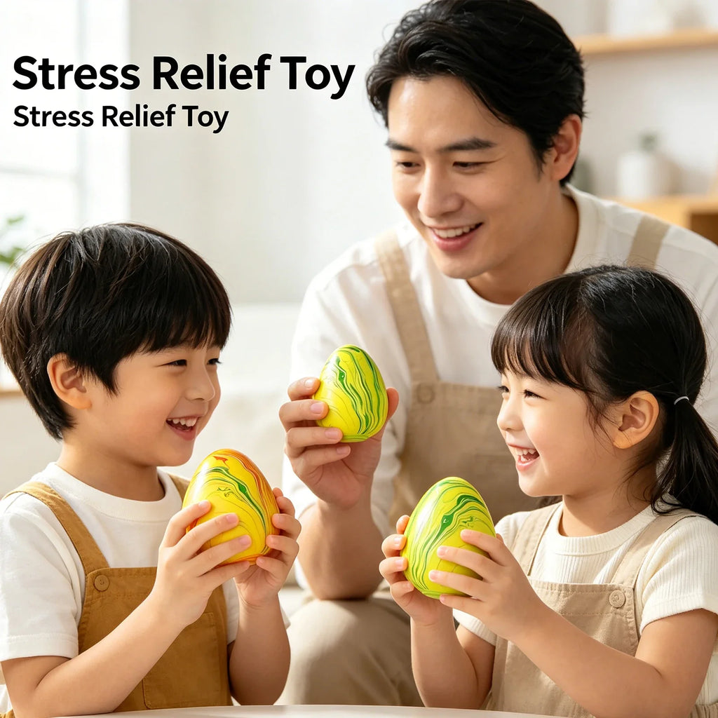 Marbled Egg Squishy Slow Rising Sensory Fidget Squeeze Toy