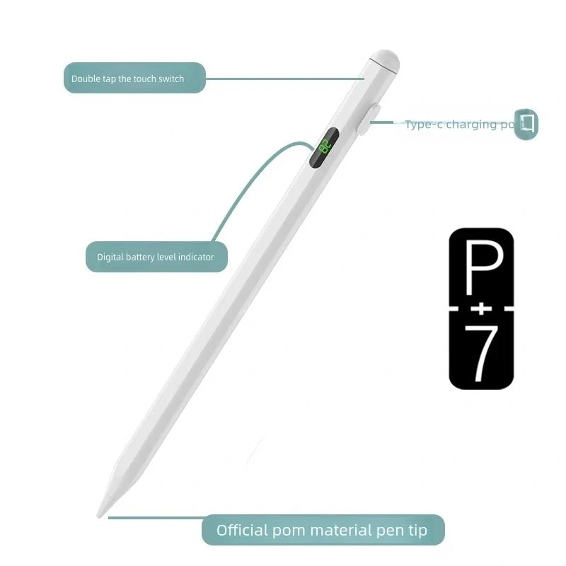 P+7 Universal Stylus Pen with Battery Display – iPad & Android