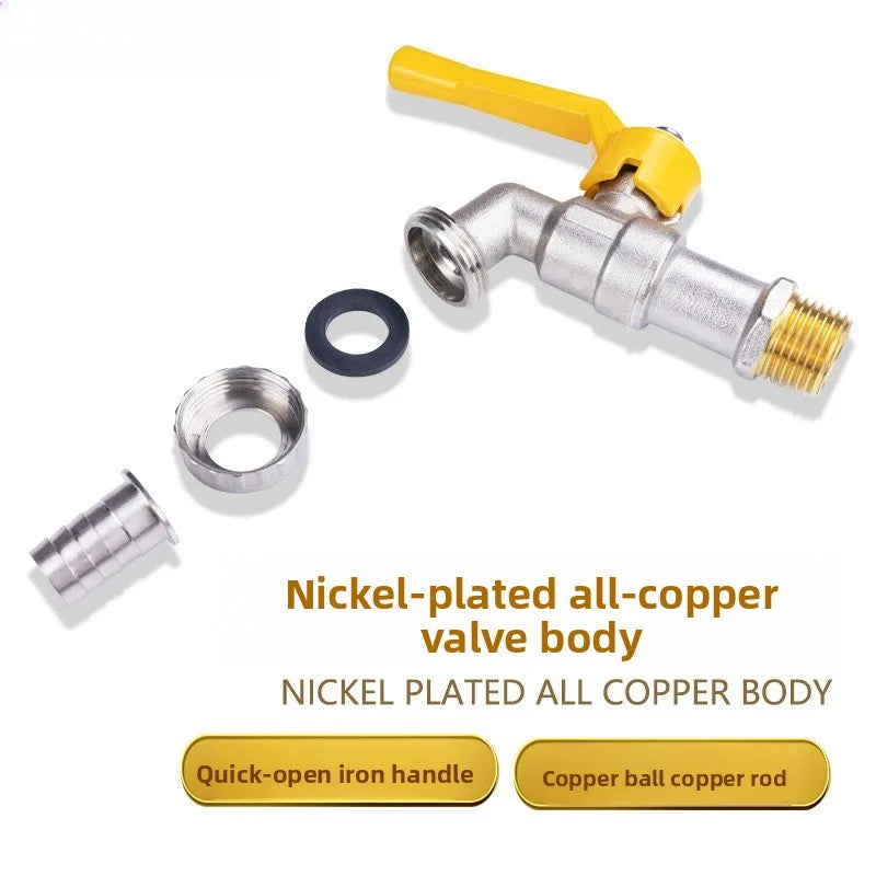 Brass Ball Valve Faucet 1/2" Lever Handle – Garden & Home
