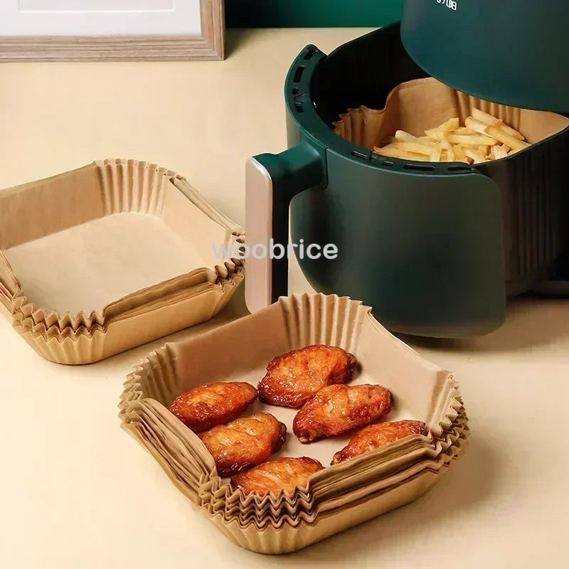 Disposable Air Fryer Parchment Liners | Non-Stick Baking Paper