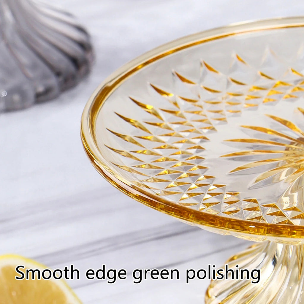 Round Cake Stand Serving Tray | Shatter-Proof Dessert Plate