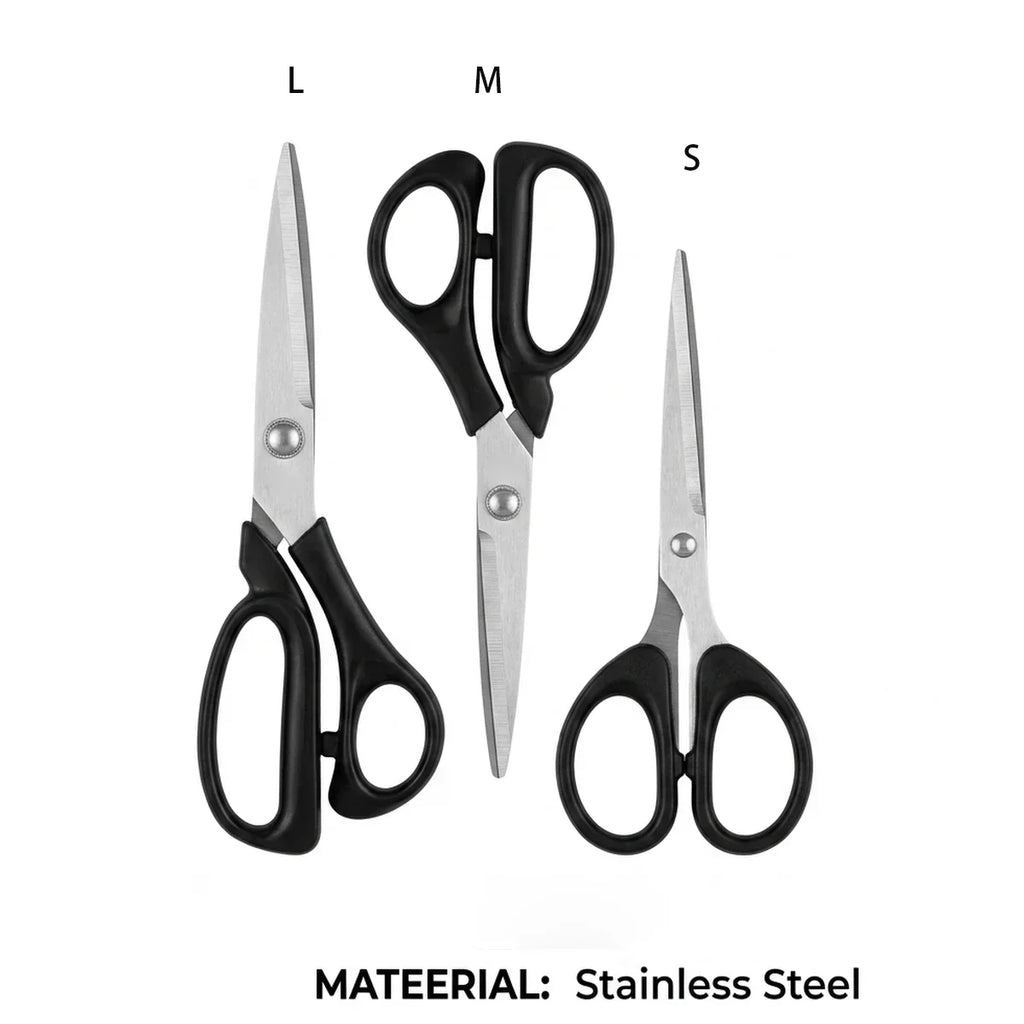 3-Piece Stainless Steel Scissors Set – Sewing, Office & Craft