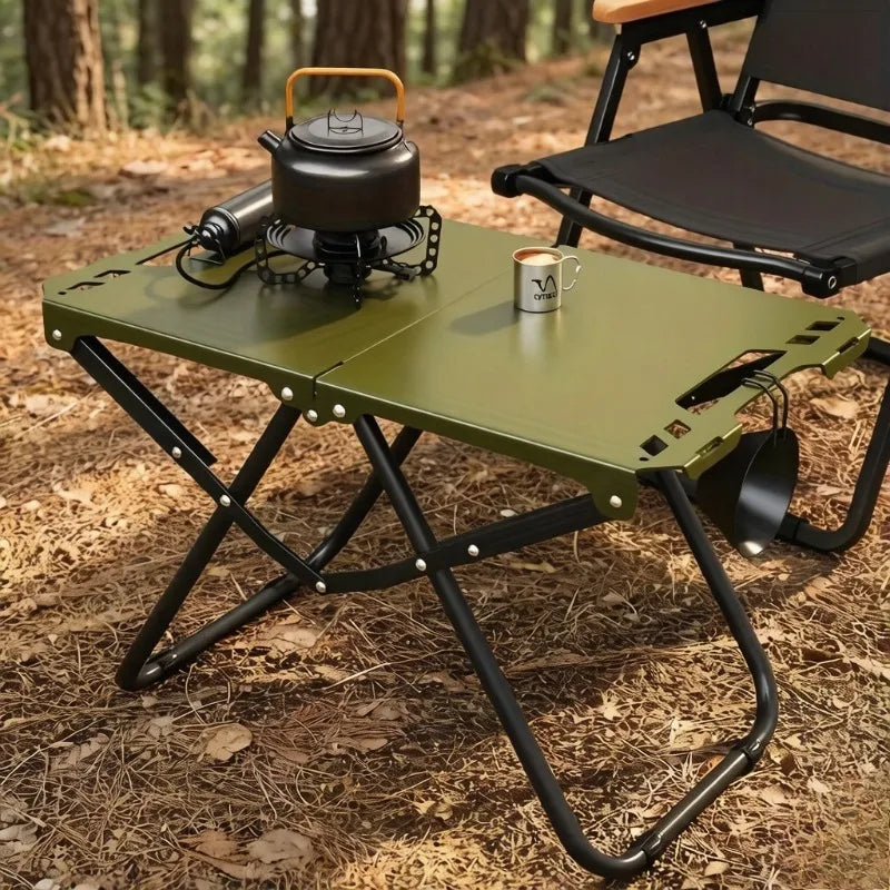Lightweight Folding Camping Table – Tripod Base & Carry Handle