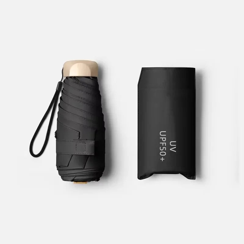 Mini UV Folding Pocket Parasol | Compact Sun & Rain Umbrella