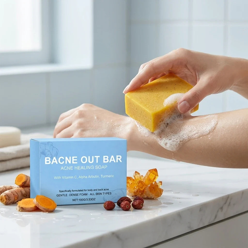 Turmeric Cleansing Soap – Acne, Exfoliating Body Bar 100g