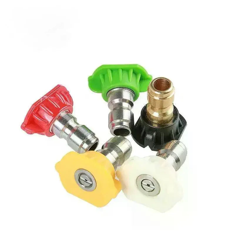 5-Pc Pressure Washer Nozzle Tips Set 1/4'' Quick Connect 0–65°