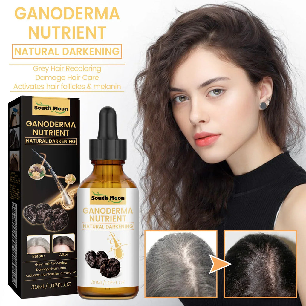 1 2 Black Ganoderma Lucidum Hair Liquid Repairing White Strengthen