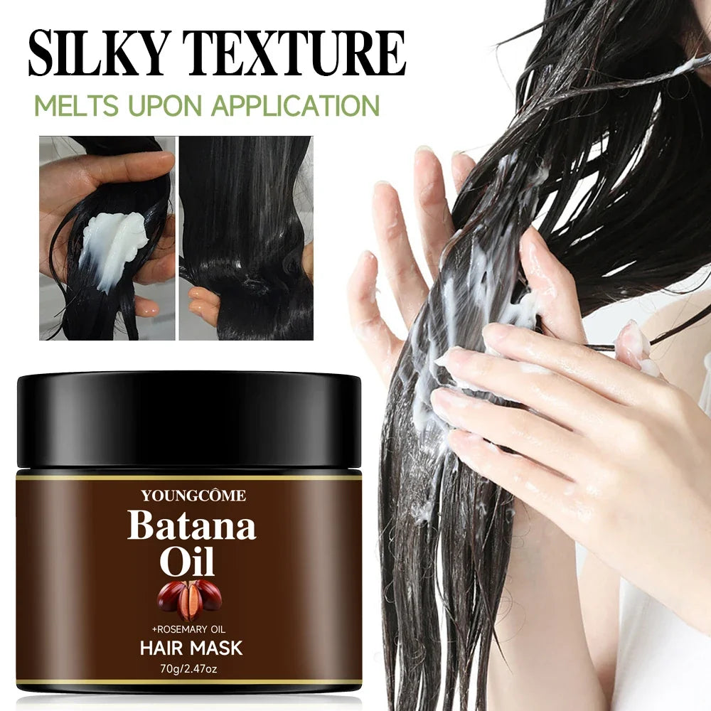 Batana & Rosemary Oil Hair Mask & Serum Set | 2-Piece Duo