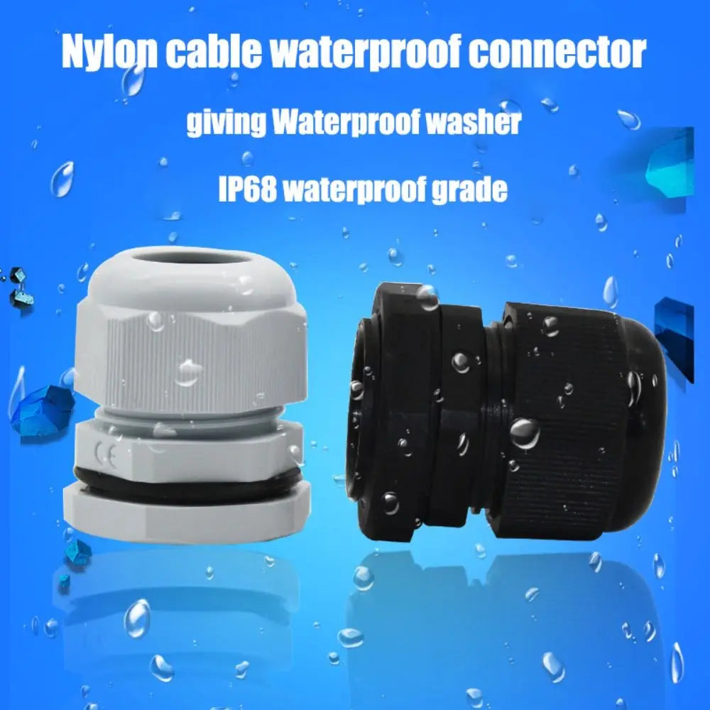 IP68 Waterproof Cable Gland PG7 PG9 PG11 PG16 Nylon Connector