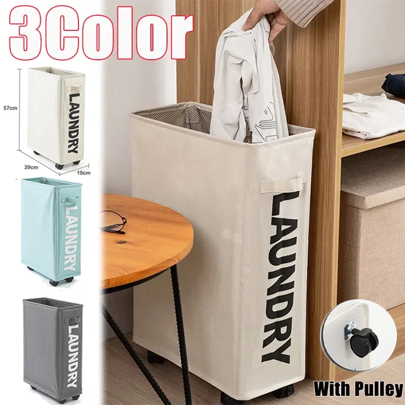 Foldable Laundry Basket Dirty Clothes Storage Box Yoga Sundries