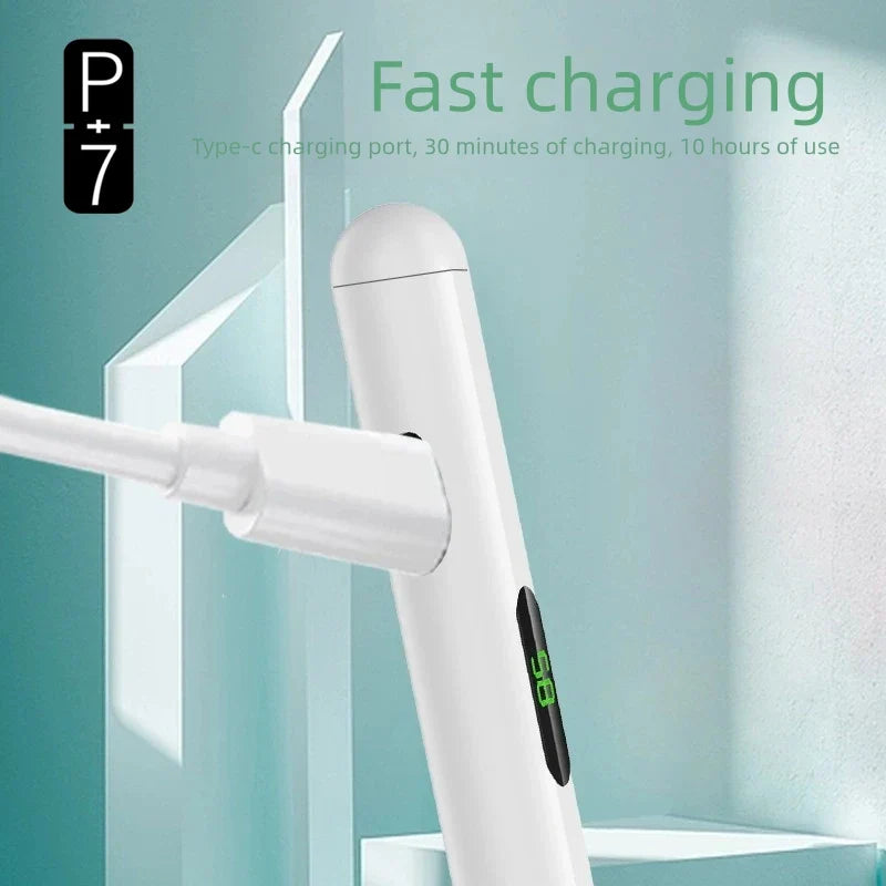 P+7 Universal Stylus Pen with Battery Display for iPad & Android