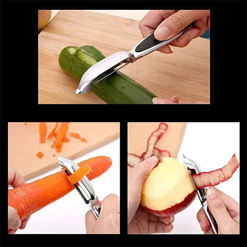 Stainless Steel Vegetable Peeler & Grater Set | Multifunction