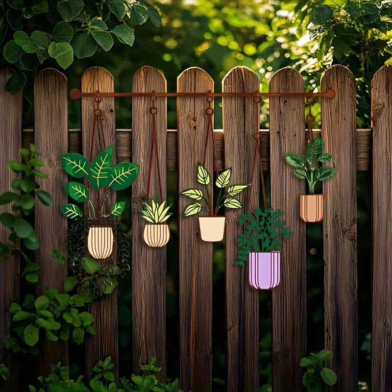 Large Metal Plant Wall Decor – Hanging Pipe Vertical Planter