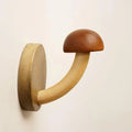 Wooden Mushroom Wall Hook – Self-Adhesive Clothes & Cap Hanger
