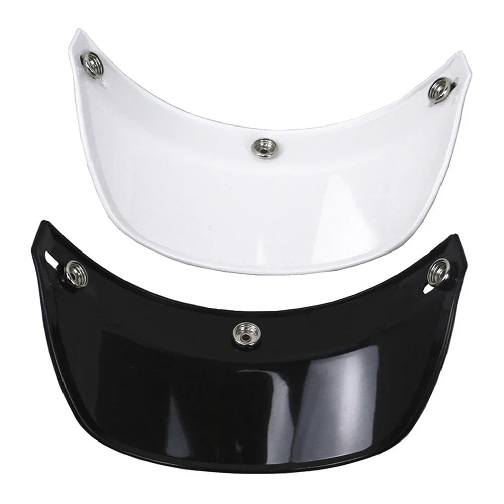 Universal 3-Snap Flip-Up Visor Wind Shield | Open Face Helmet
