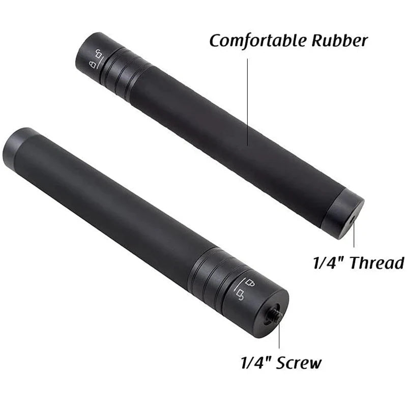 Aluminum Extension Pole for Gimbal Stabilizer – 19–73cm | 1/4" Screw