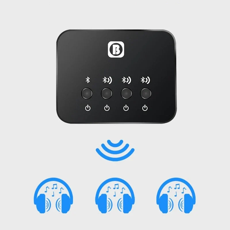 BW107 Bluetooth 4.0 Dual Audio Transmitter Splitter Adapter
