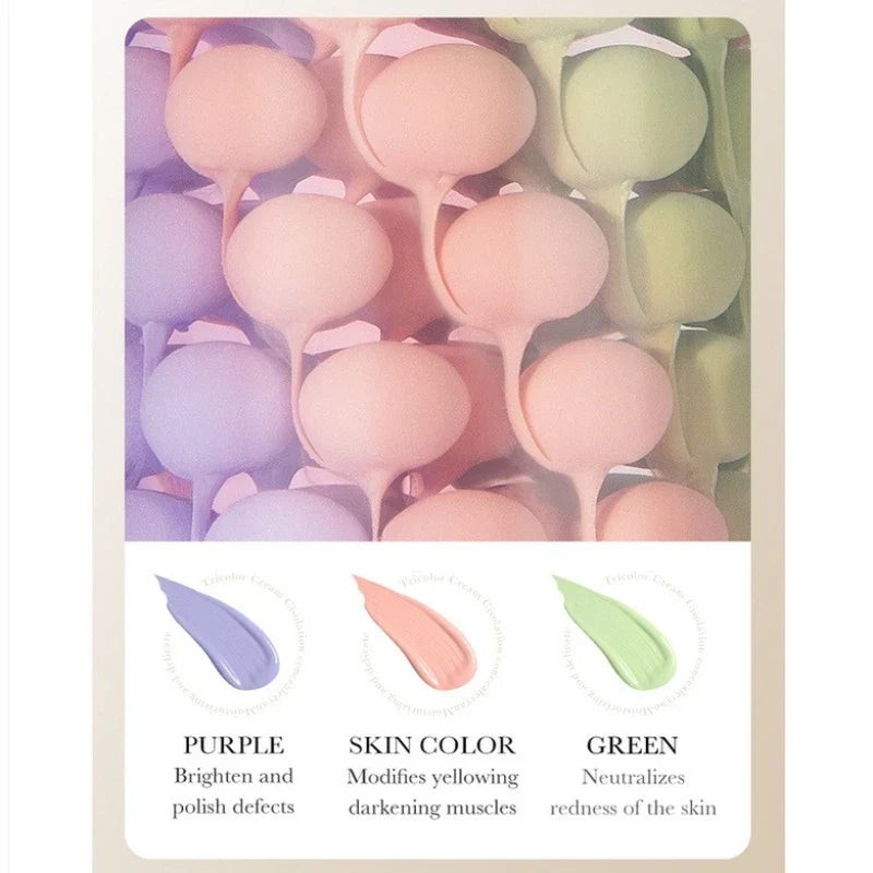 SADOER 3-Color Correcting Moisturizing Primer Cream 40g