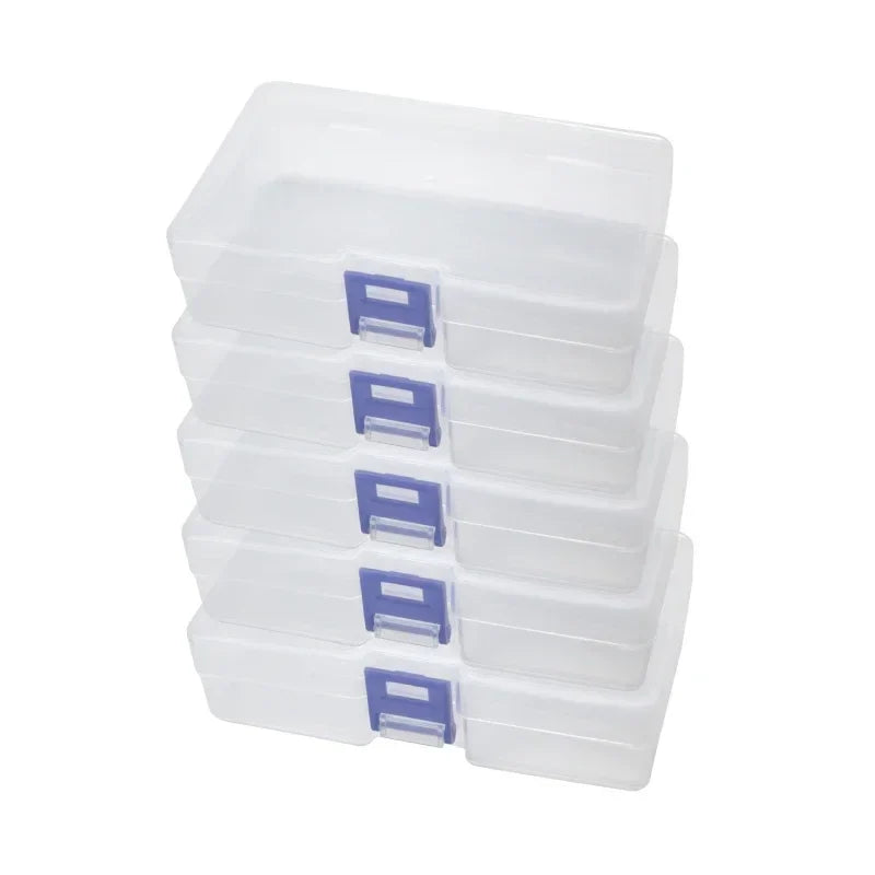 5 Transparent Plastic Storage Boxes Can Accommodate Small Items Toys