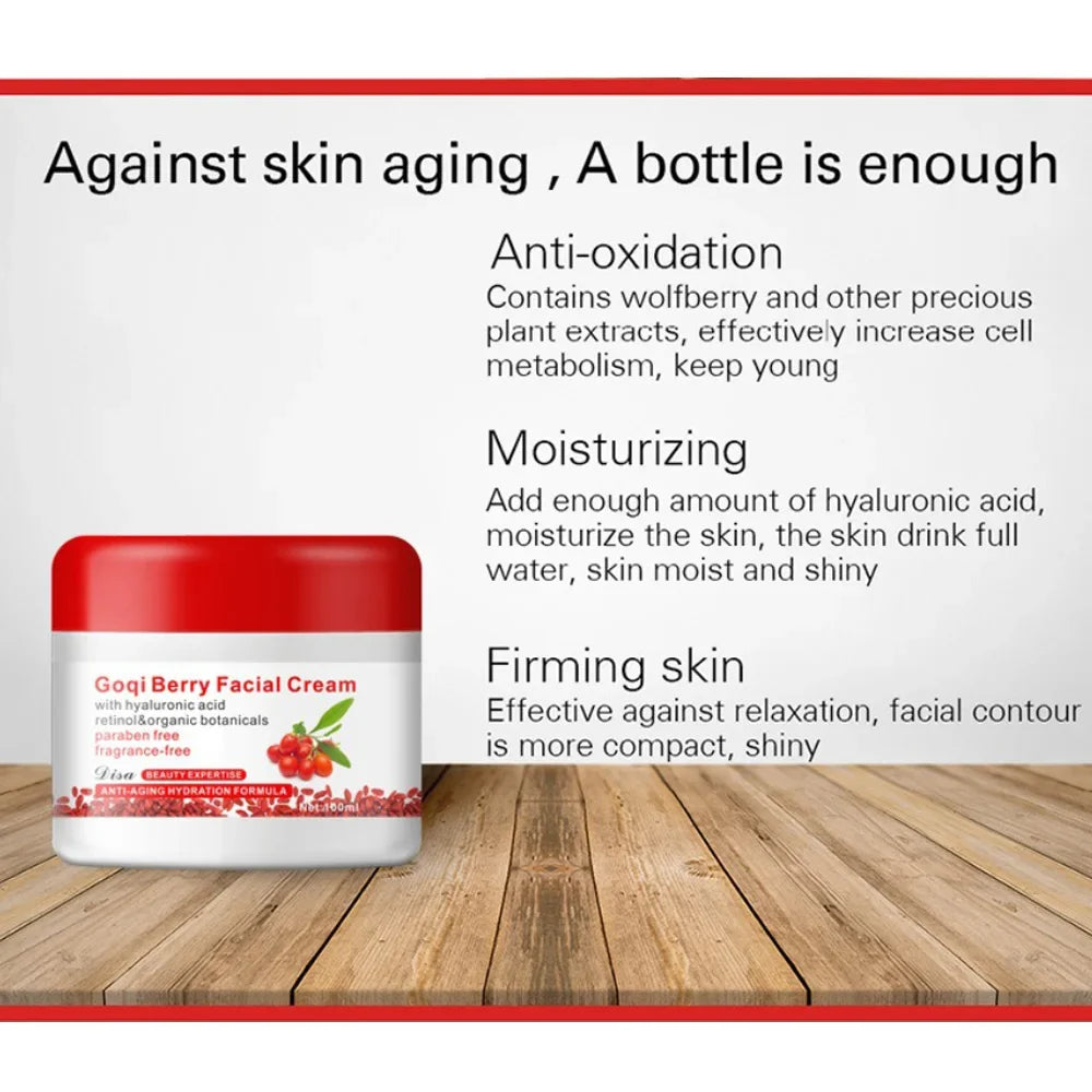 Wolfberry Goji Face Cream – Hyaluronic Acid Anti-Aging Moisturizer