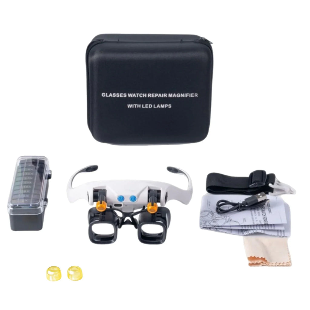 Jewelers Magnifying Glass 2X 4X 6X 10X 13X Lenses Multi-magnification