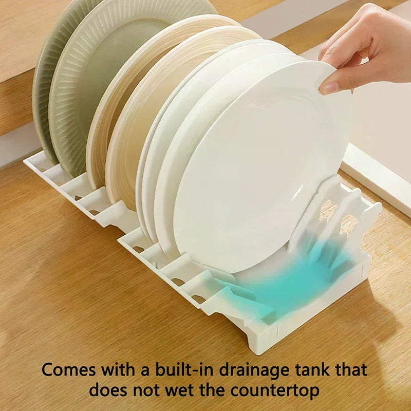 Vertical Dish Drying Rack – Upright Plate Cabinet Organizer