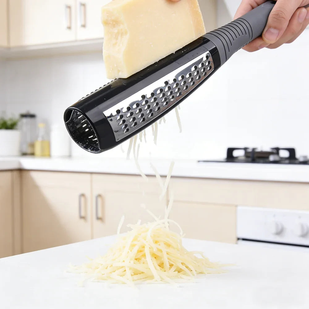 Double-Sided Stainless Steel Cheese Grater | Non-Slip Handle