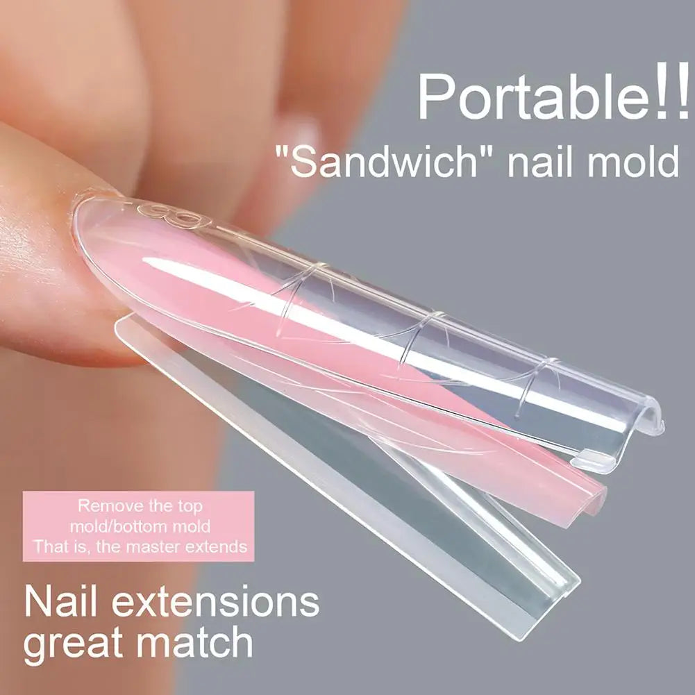 256-Piece Dual Form Nail Tips | Full Cover Gel Extension Kit
