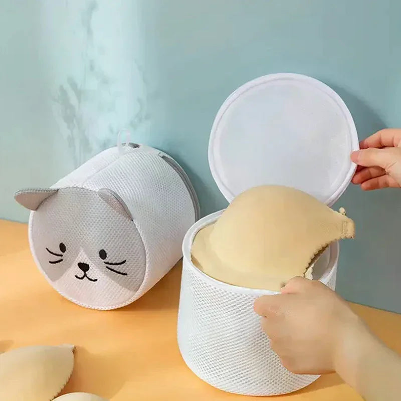 Cute Rabbit Anti-deformation Laundry Bag Mesh Washing Pouch Bras