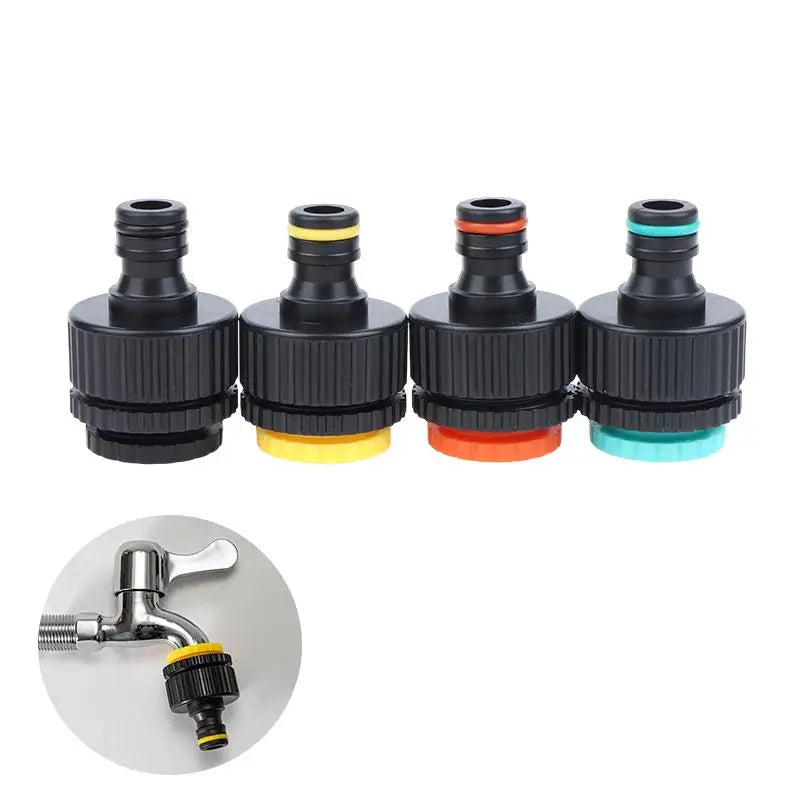 Garden Hose Quick Connector 1/2" 3/4" 1" Thread Irrigation Fitting