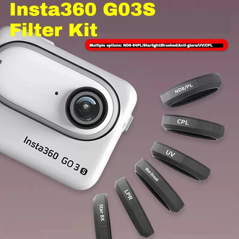 JSR ND4–ND64 Optical Glass ND Filters for Insta360 GO 3S