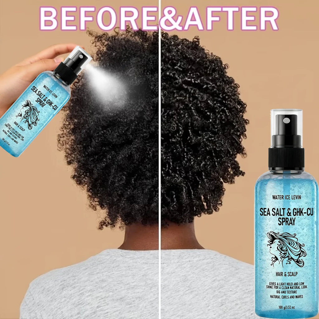 Biotin Keratin Sea Salt Hair Spray – GHK-Cu Curl Enhancer