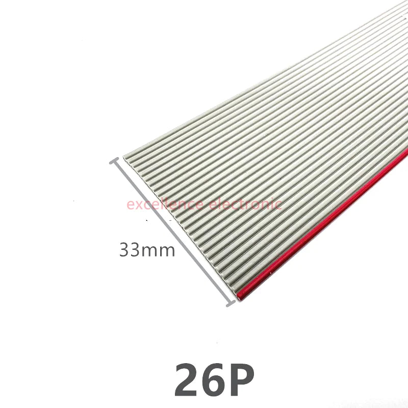 1 2 5 10Meter 6P 8 10 14 16 20 26 30 34 40 50 60 Pin Pitch Gray Flat
