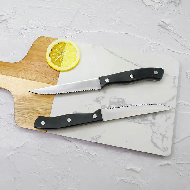Stainless Steel Serrated Steak Knife Set – Sharp & Durable