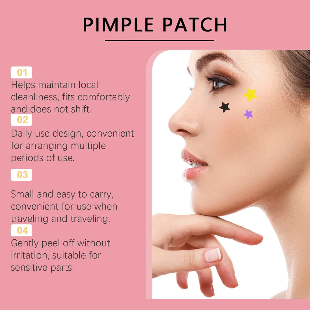 Star-Shaped Hydrocolloid Pimple Patches 360pc | Acne Dots