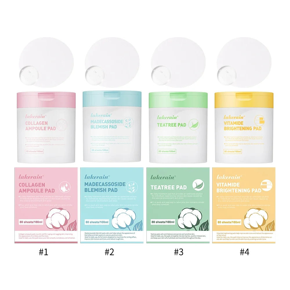 Centella Asiatica Toner Pads – Vegan Cotton Face Pads 60ct