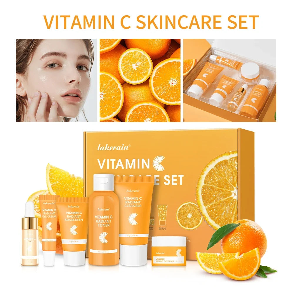 Vitamin C 6-Piece Skin Care Set – Brighten & Moisturize