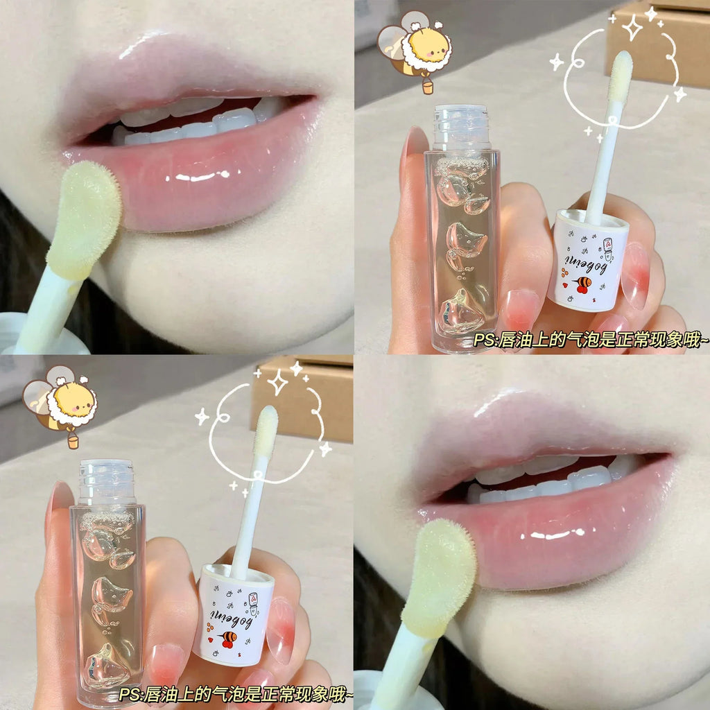 Peach Honey Lip Oil – Plumping, Hydrating & Non-Sticky Gloss